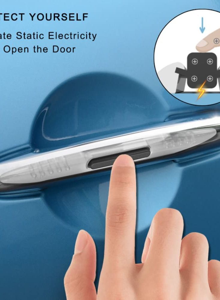 Excefore Clear Car Door Side Guards, Silicone Anti-Collision Anti-Scratch Protectors for Rearview Mirror, Door, and Bumper, Set of 4  - Image 3