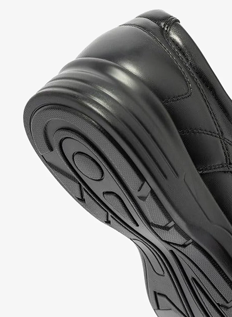 LBL by Shoexpress BLACK Solid Lace-Up Derby Shoes for Men | Best Price UAE