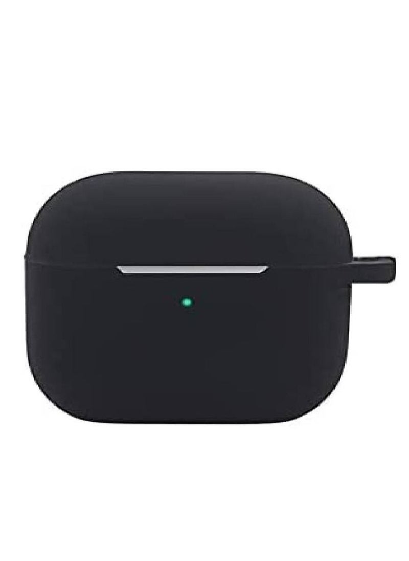 Generic - Protective Case Skin Cover with Keychain and Lock for Apple Airpods 3 Case Women Men Black - Image 1
