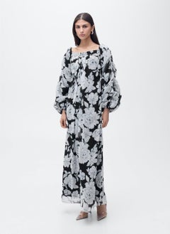 MANGO Strapless Floral Dress  - Image 1