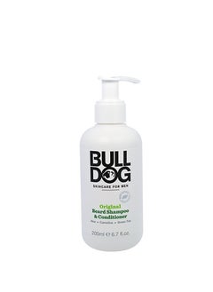 BULLDOG Original Beard Shampoo and Conditioner with Aloe Vera Camelina Oil and Green Tea 200ml 