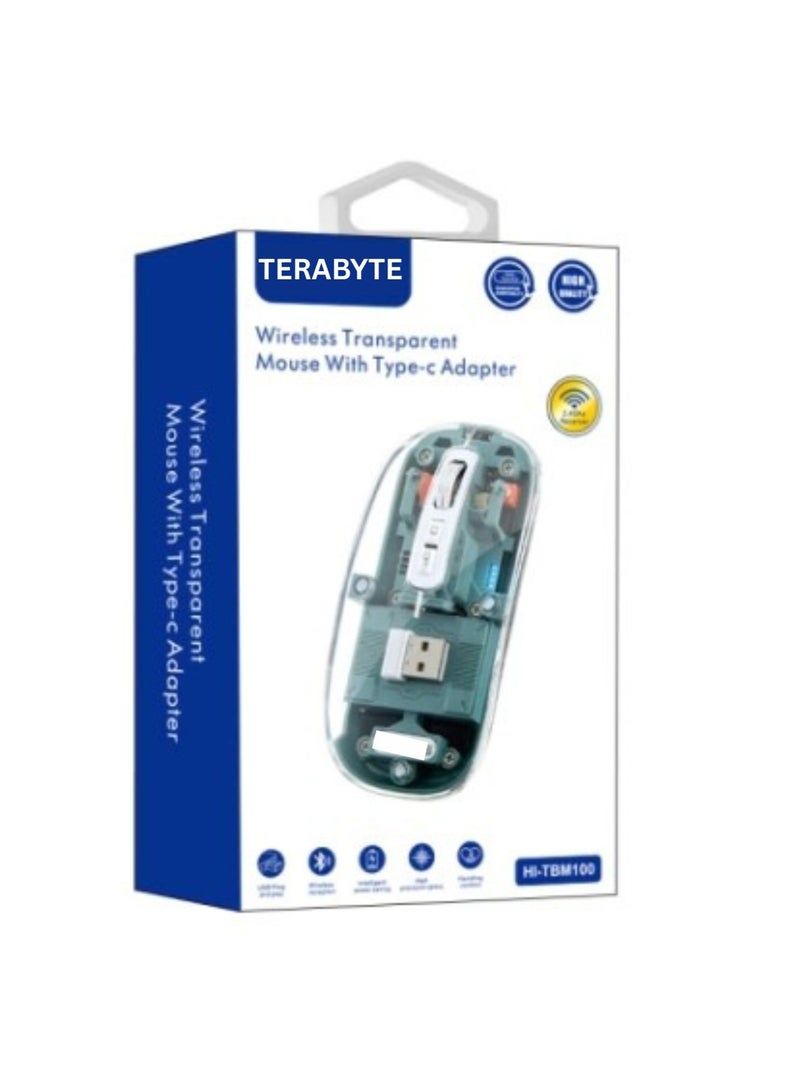Terabyte BLUETOOTH Wireless&2.4G Mouse USB& TYPE C - Image 1