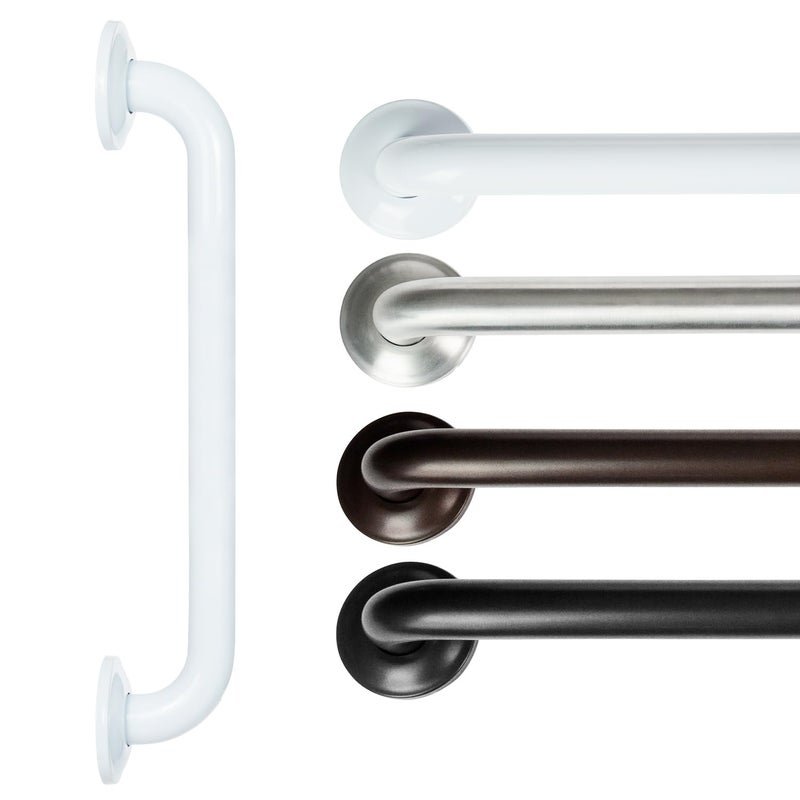 Vive Grab Bar for Showers Bathroom Antislip Handrail for Seniors Elderly Assistance Product Heavy Duty Shower Handles Handicap Grab Bars Stainless Steel Multipurpose 440 lbs White - Image 2