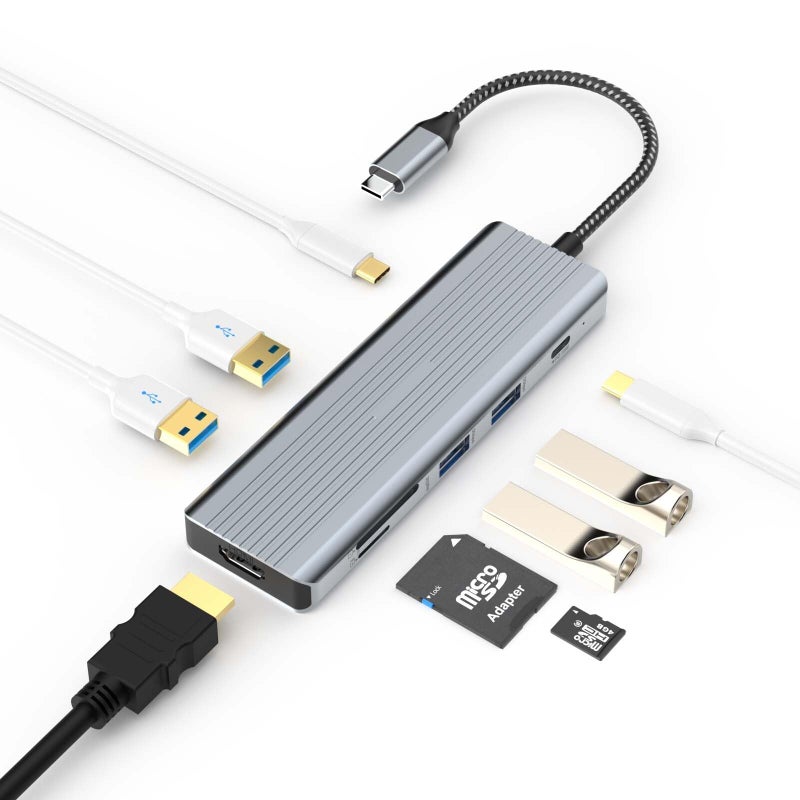 Totu USB C Docking StationTOTU AllinOne Docking Solution to Enhance Productivity 9 Port USBC Hub with 4K HDMI Output USB 30 SDTF Cards USBC PD Charging for and Windows Laptops