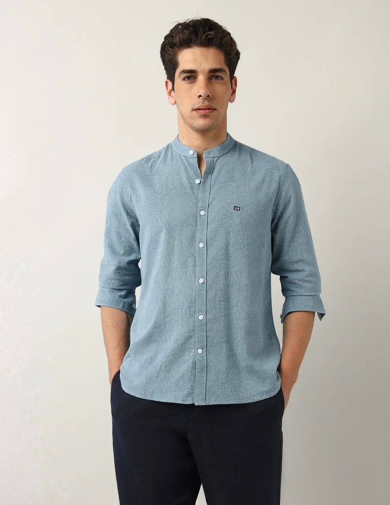 Arrow Abstract Printed Dobby Shirt