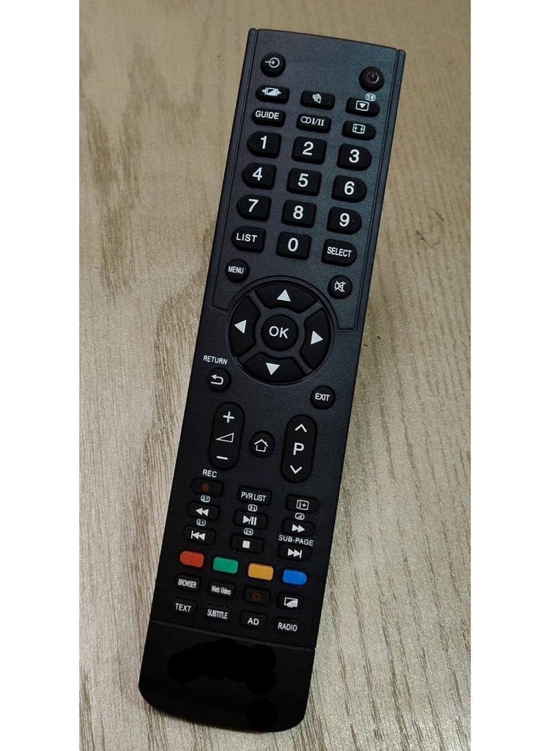 Smart Remote Control for Toshiba TVs – Sleek Black Design, Fully Compatible and Easy to Use 