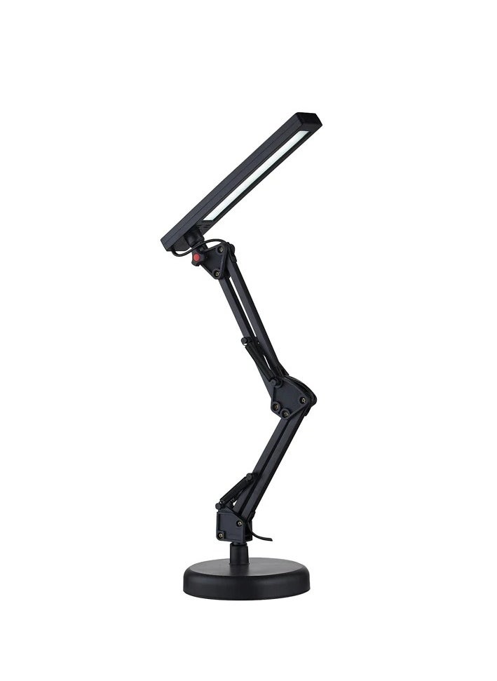مصباح مكتب LED قابل للتعديل متعدد الزوايا بعدة مفاصل تصميم عملي وحديث