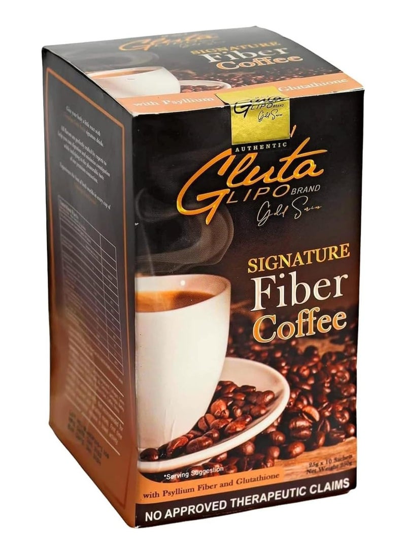 Gold Glotalibo Gold Series Signature Fiber Coffee, Powder, Pot