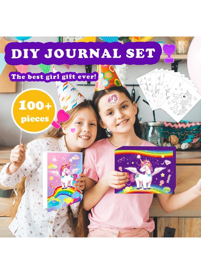 Bluejw New Unicorn DIY Diary Suit Hand Ledger Girl Birthday Gift Scrapbook - Image 4