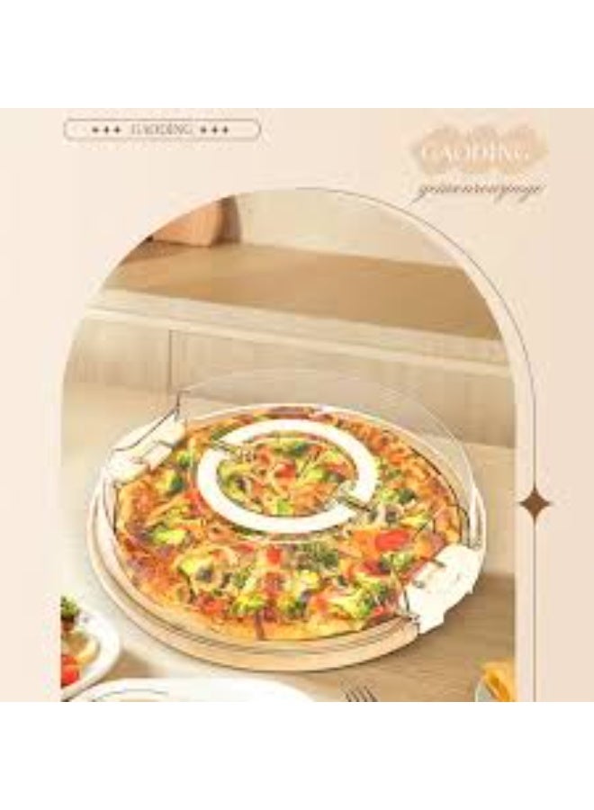 حافظة كيك خشب دائرية بغطاء شفاف – علبة تقديم وحفظ الكيك والحلويات بتصميم أنيق وعصري - Image 4
