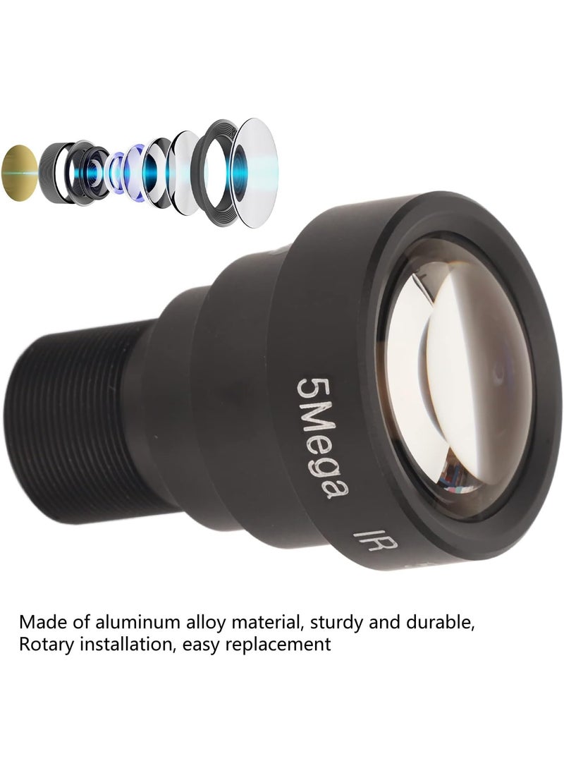 Rosvola Rosvola 5MP HD Single Board Lens 50mm F28 M12 Interface Aluminum Alloy with Lens Cover Prime Fixed Focal Length  - Image 4