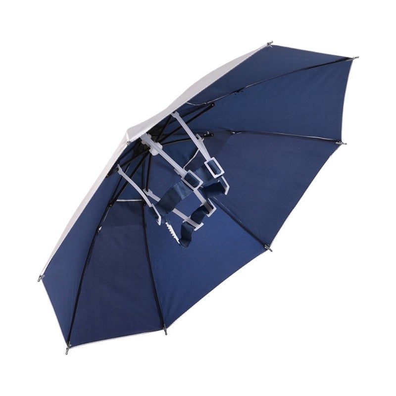 Foldable Umbrella Hat: Hands-Free Design - Foldable Sun Cap for Outdoor Fishing & Sports Activities - Image 1