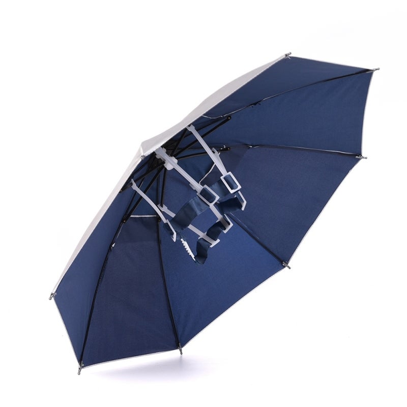 Foldable Umbrella Hat: Hands-Free Design - Foldable Sun Cap for Outdoor Fishing & Sports Activities - Image 2