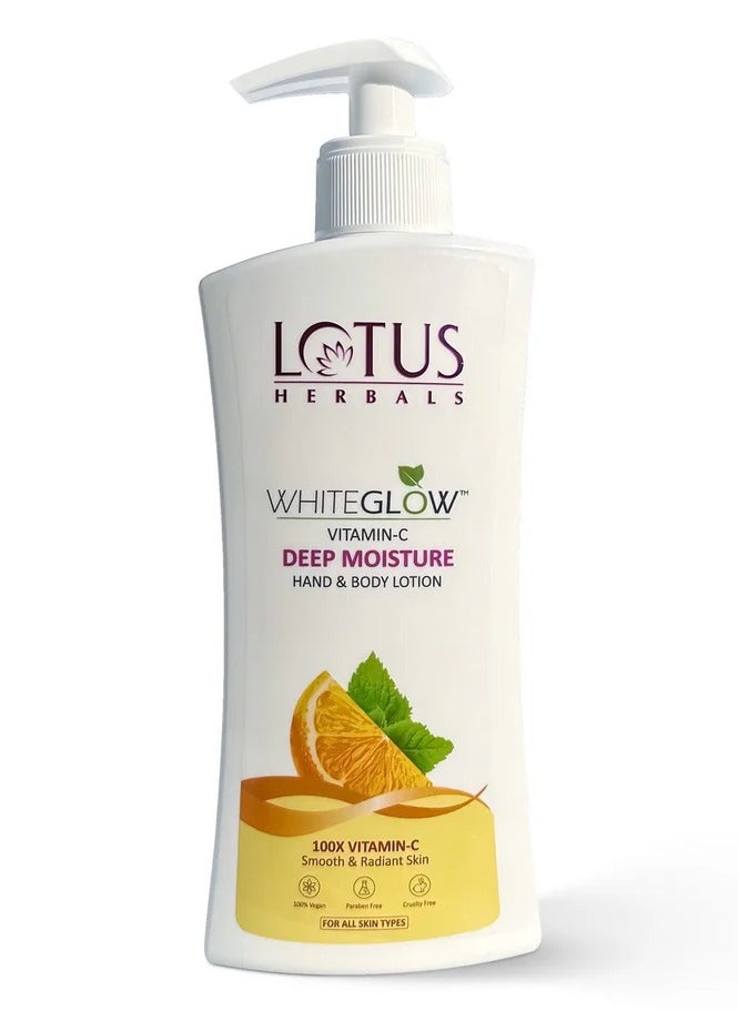Lotus Herbal WhiteGlow Vitamin C Deep Moisture Hand & Body Lotion 