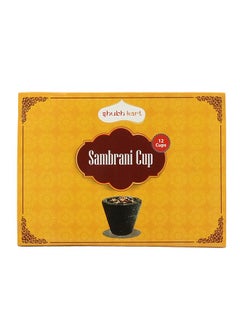 Shubh kart Shubhkart 12 PCS Premium Sambrani Dhoop Cup, Black | Long Lasting Aroma for Prayer, Puja, and Meditation | Charcoal-Laden Loban Incense for Relaxation and Stress Relief | 12 Cups  - Image 1