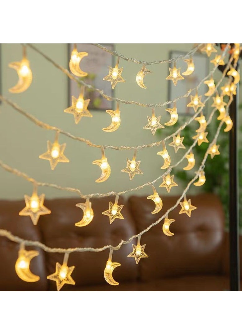 Mei Lifestyle 3m Long Warm Star String Lights with Batteries 20 LED Decorative Lights  - Image 3