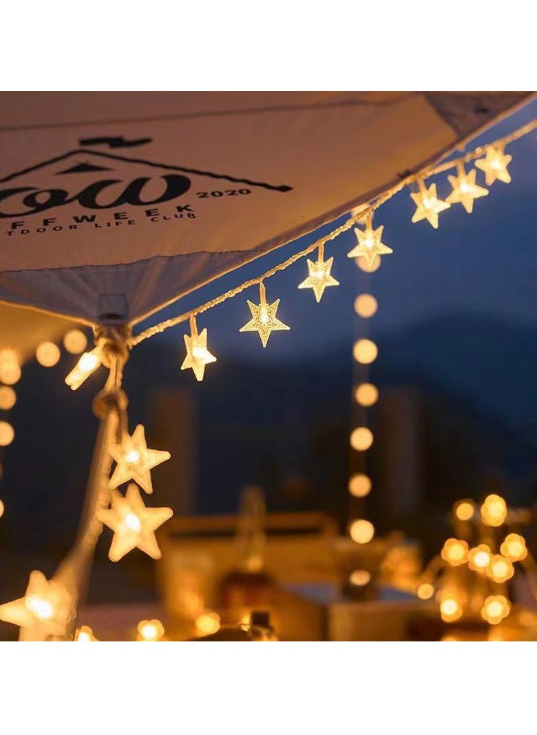 Mei Lifestyle 3m Long Warm Star String Lights with Batteries 20 LED Decorative Lights  - Image 4
