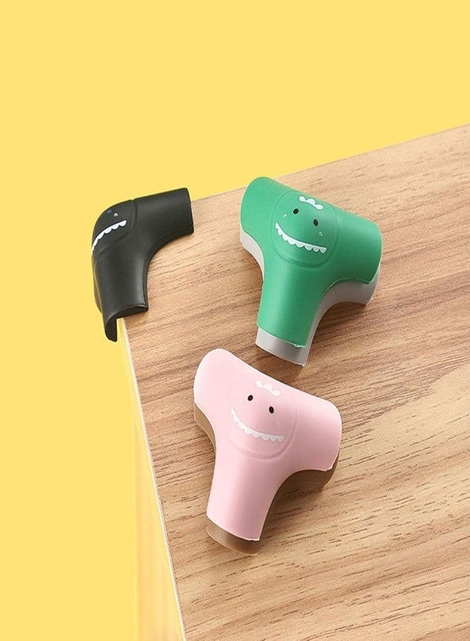 Trifecta Easy Installation Silicone for School Corner Protectors can be glued to Various Furniture, Tables, and Cardboard Table Corner Protectors, Triangular Corner Guards (4 Pieces, Color: Black). - Image 5