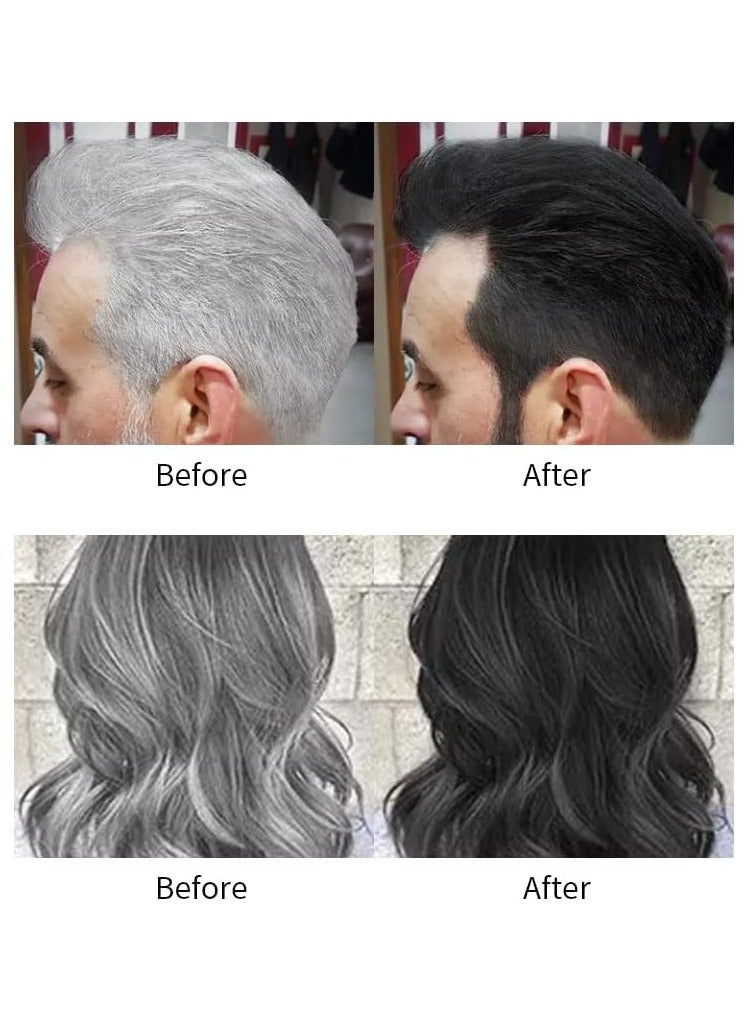 بلومنغ تايم صبغة الشعر واللحية بخلاصة فاكهة التفاح، لون أسود طويل الأمد بدون أمونيا - 500 مل - Image 4