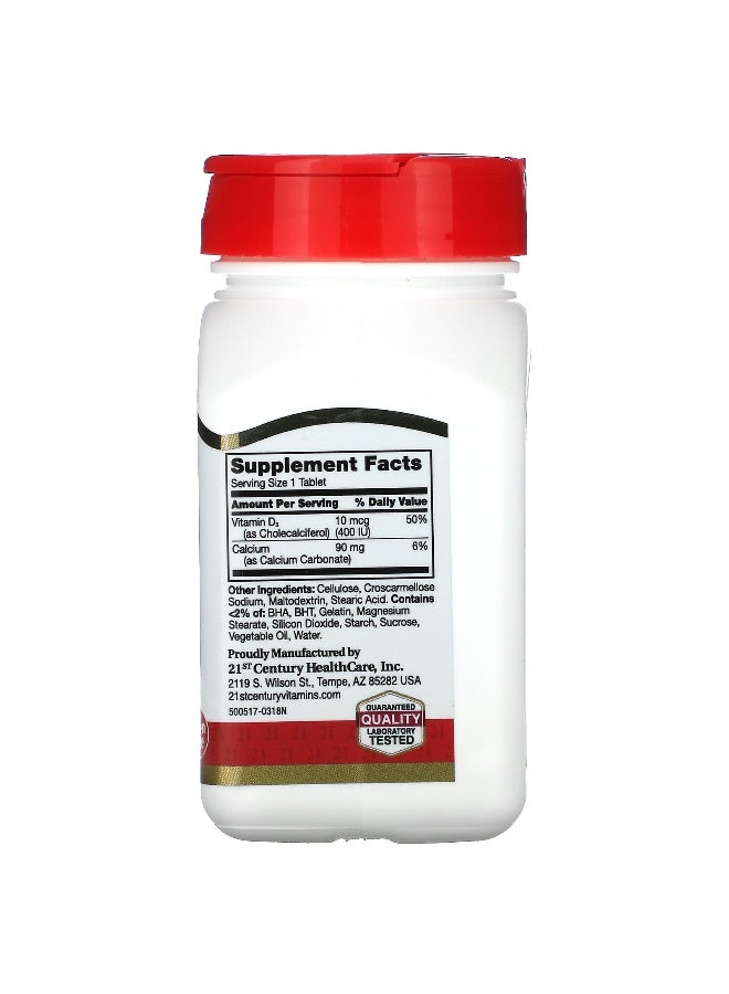 21st CENTURY 21st Century, Vitamin D3, 10 mcg (400 IU), 100 Tablets  - Image 2