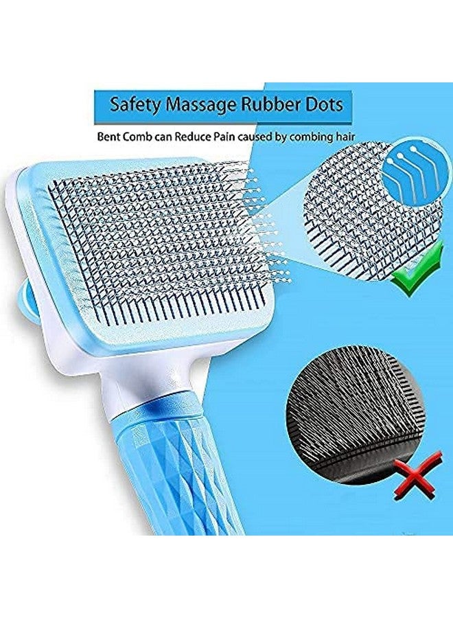Pet Combo Hair Remover Slicker Brush With Nail Cutter And Nail Filler Grooming Kit Nail Cutting Accessories For Dogs, Combo Of Self Cleaning Slicker And Nail Cutter - Image 2