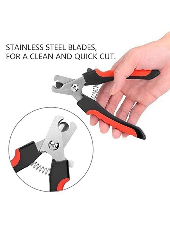 Pet Combo Hair Remover Slicker Brush With Nail Cutter And Nail Filler Grooming Kit Nail Cutting Accessories For Dogs, Combo Of Self Cleaning Slicker And Nail Cutter - Image 4