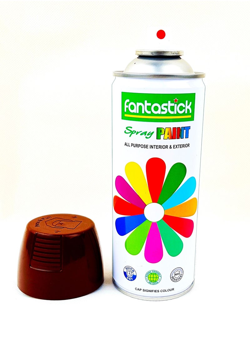 Fantastick - 400ml All Purpose Spray Paint Brown Color - Image 1
