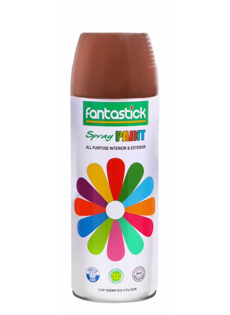 Fantastick - 400ml All Purpose Spray Paint Brown Color - Image 1