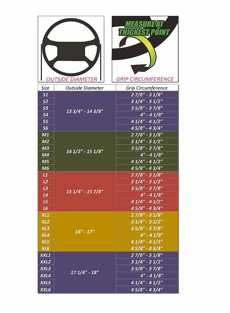 KASTWAVE DIY Hand Sewing Leather Car Steering Wheel Cover Lace Up, Universal Genuine Leather Car Steering Wheel Cover Stitch On Wrap (Black) - Image 4