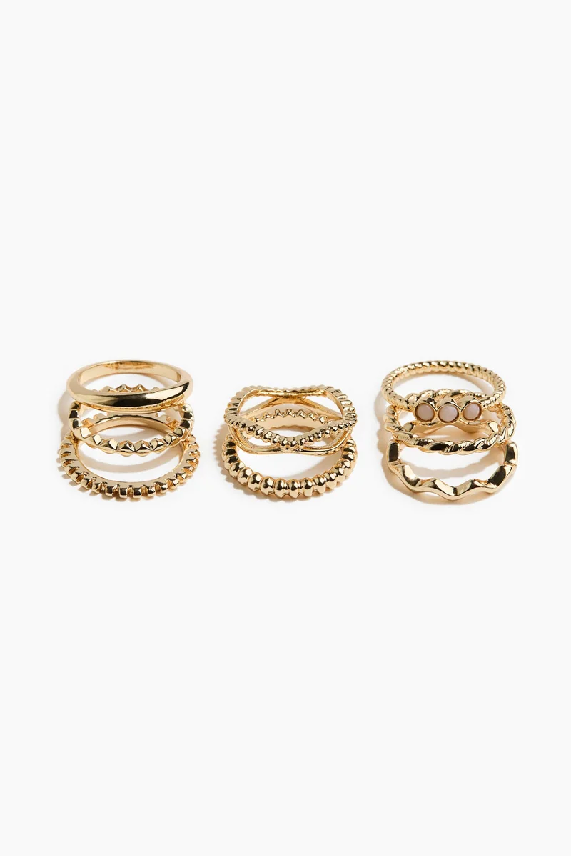 H&M 8-pack rings
