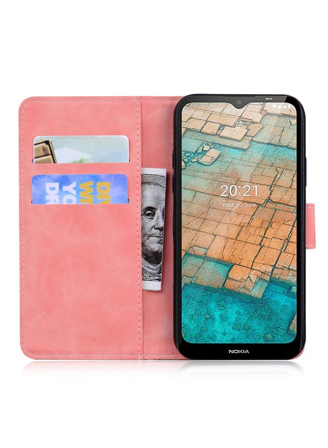 S-TOP Case For Nokia C20 / C10 Skin Feel Pure Color Flip Leather Phone Case - Image 4