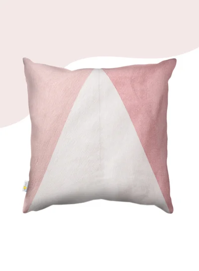 Donetella Decorative Embroidered Cushion Cover Pink/white 45x45Cm(Without Filler)