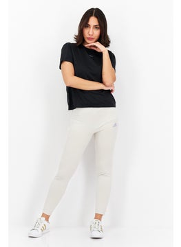 Reebok Women Sportswear Fit Short Sleeve Training Top, Black  - Image 3