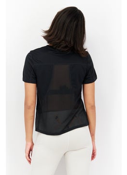 Reebok Women Sportswear Fit Short Sleeve Training Top, Black  - Image 4