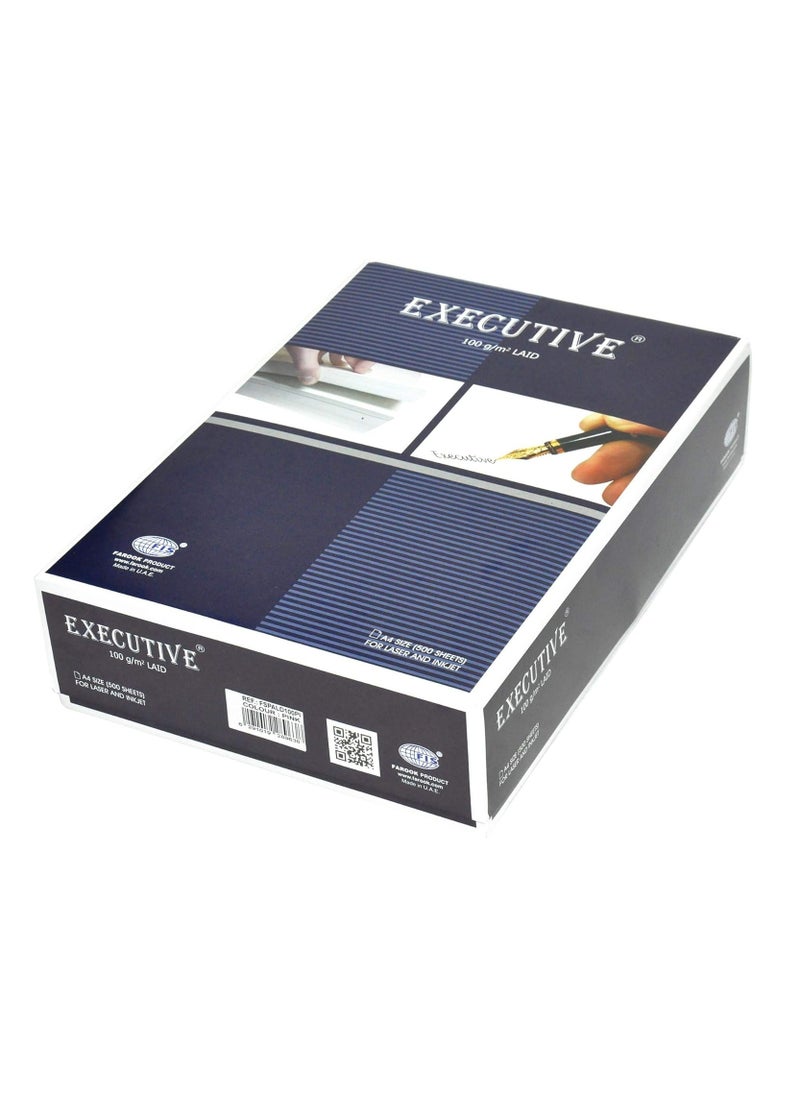 FIS FIS Executive Laid Bond Paper, 500 Sheets, 100 gsm, Pink Color, A4 Size - FSPALD100PI  - Image 2