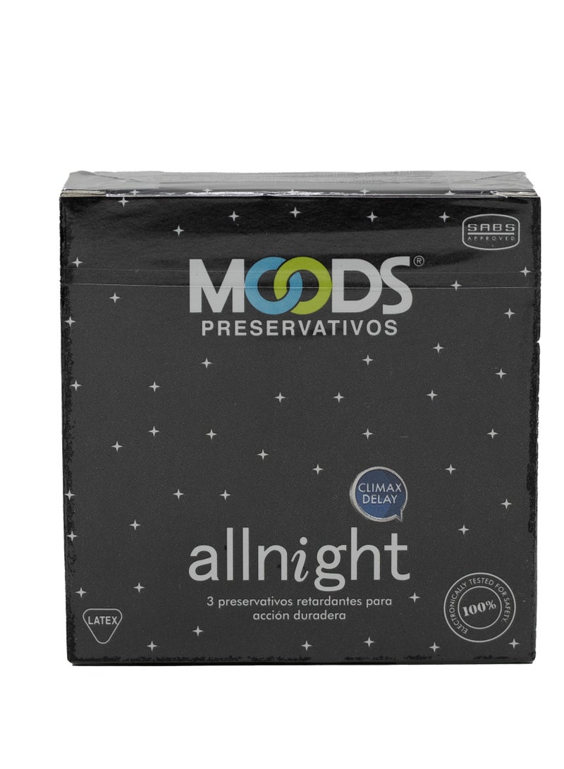 مودز واقيات ذكرية أول نايت | عبوة من ٣ قطع