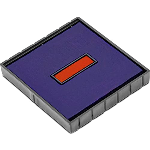MaxMark Replacement Pad for MaxMark Stamper Q43 Self Inking Stamp - Blue/Red Ink Color - Image 1