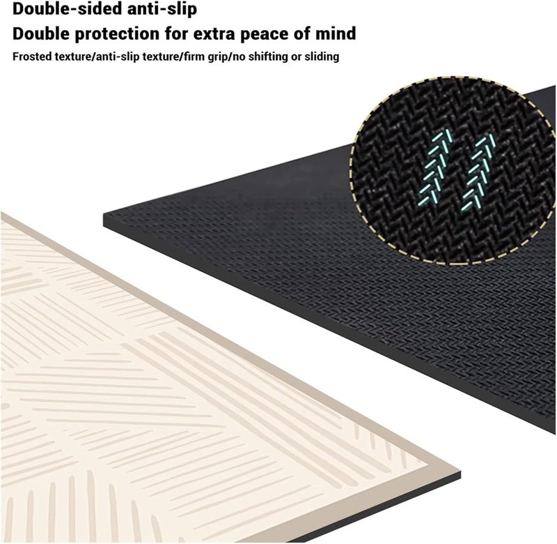 Luxury Diatomite Bath Mats Bathroom Anti Slip Foot Mat Super Absorbent Quick Dry Bathtube Carpet Toilet Rug Doormat Washable(G,45cmx70cm) - Image 5