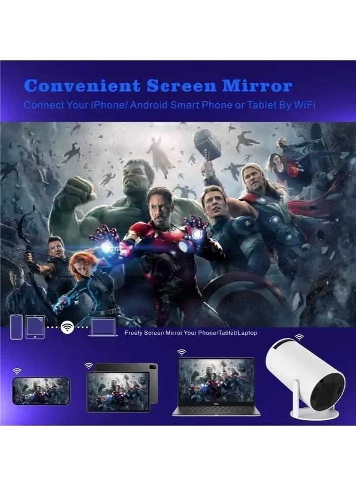 SheenX 4k Smart Mini Projector 5G WiFi Big Screen Experience with Premium 360 Sound Bluetooth 5.0 Movie Projector Compatible with Android iOS Windows HDMI USB - Image 5