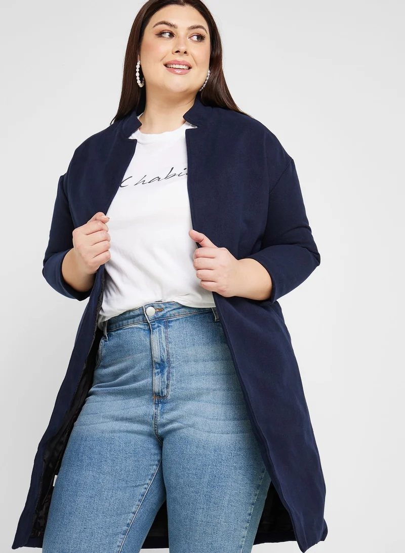 Ella Plus Open Front Coat