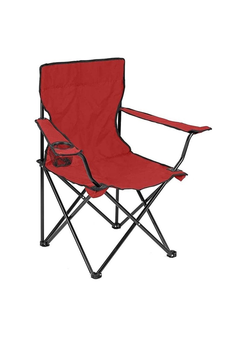 DeloPik 2 PCS Portable Folding Beach Chair Multi-Purpose Camping Chair for Adult, Lightweight Patio Lawn Quad Chair for Outdoor Travel Picnic Hiking Supports110kgs Load With Carry Bag - Image 2