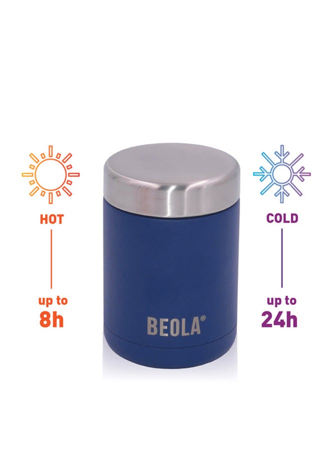 BEOLA 450ml Food Jar Lunch Box Thermos Stainless Steel Double Wall Insulated Travel Food Flask for Kids and Adults, 15oz (Marine Blue)  - Image 3