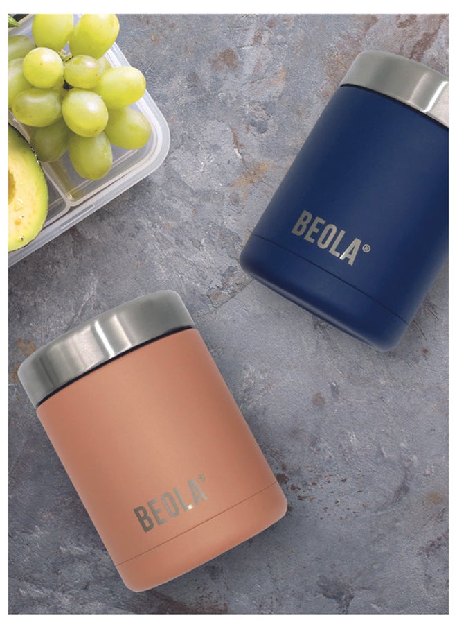 BEOLA 450ml Food Jar Lunch Box Thermos Stainless Steel Double Wall Insulated Travel Food Flask for Kids and Adults, 15oz (Marine Blue)  - Image 5
