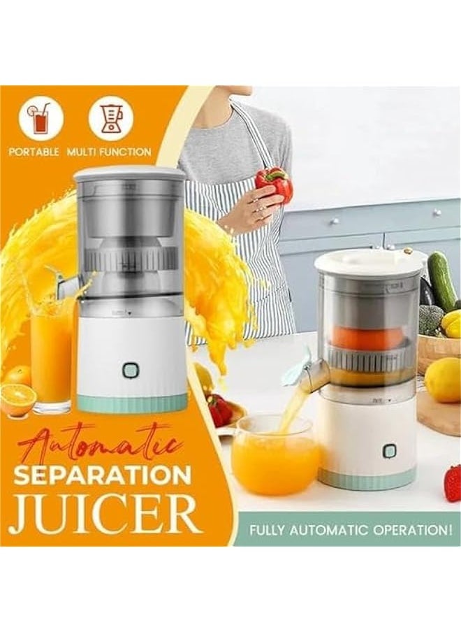 Generic - Automatic Separation Juicer Machine, Rechargeable Pure Juicers for Vegetables and Fruits With USB Cable, Easy to Clean Portable Electric Juicer for Oranges and Lemons, Citrus, Grapefruit (Red, 3.7V) - Image 1