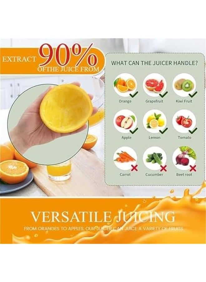 Generic - Automatic Separation Juicer Machine, Rechargeable Pure Juicers for Vegetables and Fruits With USB Cable, Easy to Clean Portable Electric Juicer for Oranges and Lemons, Citrus, Grapefruit (Red, 3.7V) - Image 1
