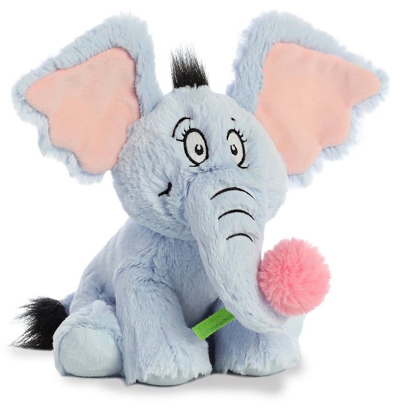AuroraÂ® Whimsical Dr. Seussâ„¢ Horton Stuffed Animal - Officially Licensed Plush for Imaginative Play - Perfect for Kids and Adults - Blue 8 Inches - Image 2