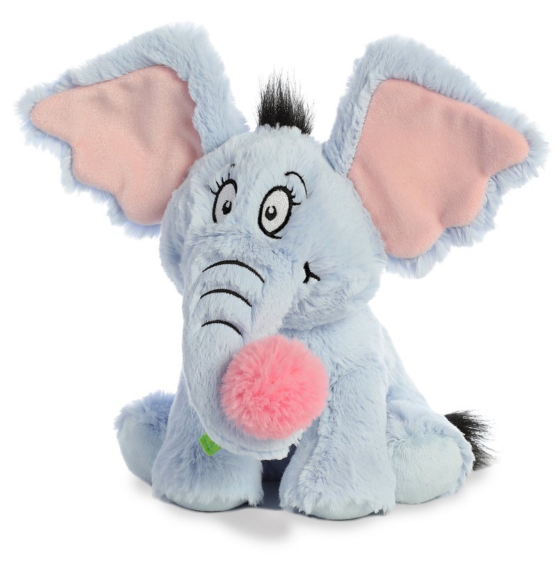 AuroraÂ® Whimsical Dr. Seussâ„¢ Horton Stuffed Animal - Officially Licensed Plush for Imaginative Play - Perfect for Kids and Adults - Blue 8 Inches - Image 3