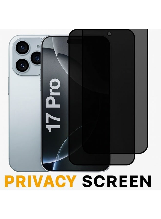 LANEX Privacy Screen Protector for iPhone 17 Pro 6.3” – 28° Privacy Filter & Sensitive Touch - Image 1