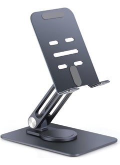 Cosmostech Phone and Tablet Holder 360° Rotating, Foldable Metal Aluminum Desktop Stand  - Image 1