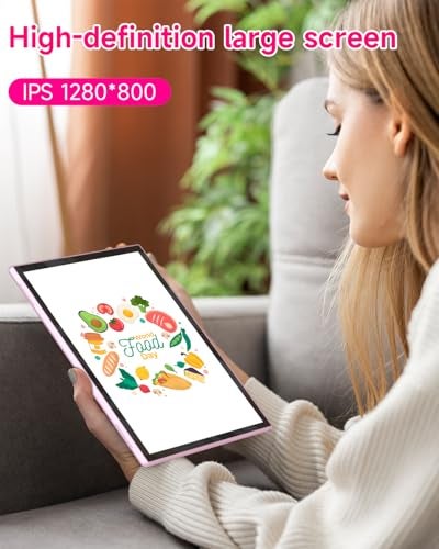 ZZB 10 inch Tablet Android 15 Tablet PC, 10.1" Android Tablets DDR4 8GB RAM 32GB ROM 2MP+8MP Dual Camera 5G WiFi-6 BT Support 1TB Expand 10 in IPS 6000mAh Battery Powerful Performance Tablets (Pink) - Image 2